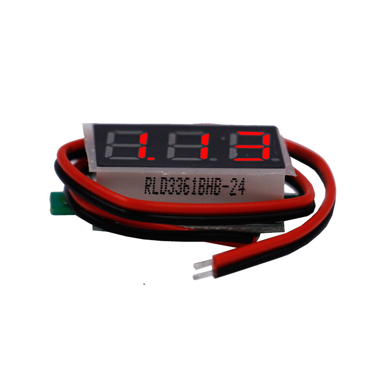 Pantalla LED roja Mini Digital, voltímetro de 4,5 v-30v, medidor de Panel de voltaje para electromóvil, motocicleta, coche, 38% de descuento