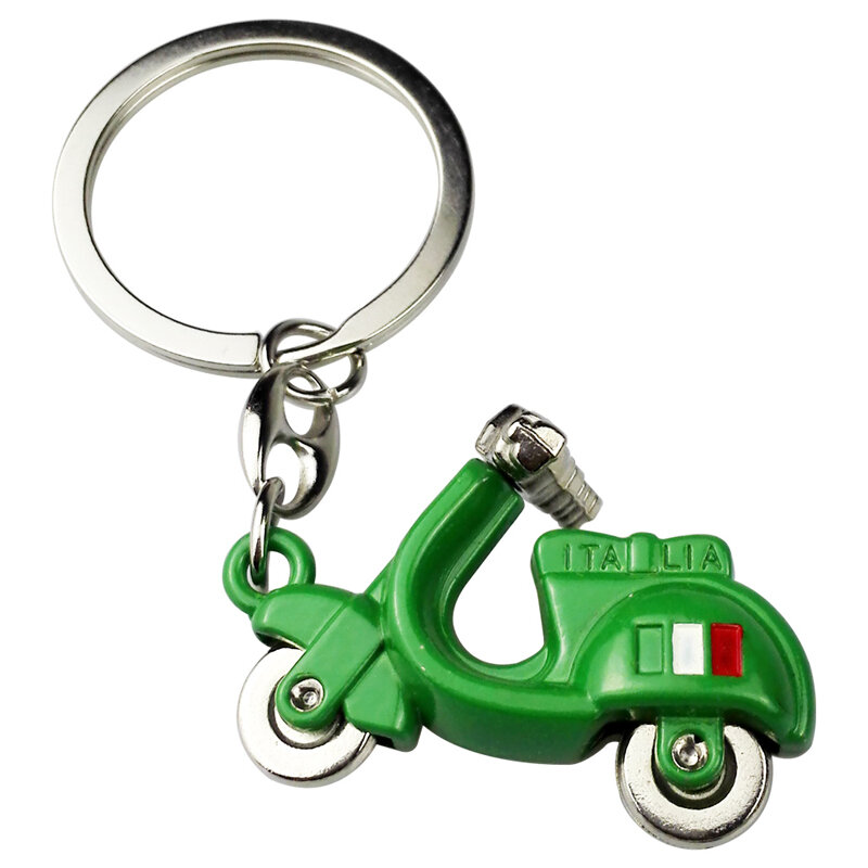 3D Motorrad Keychain für Vespa Piaggio 125 Ducati Honda Yamaha Suzuki Peugeot Fiat BMW Benz Auto Schlüsselring Lustige Schlüssel Dekoration