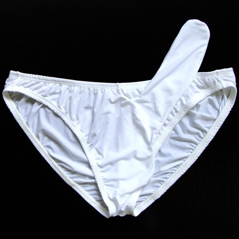 Novo gay gelo seda macia sexy bainha roupa interior masculina erect lingerie para adultos