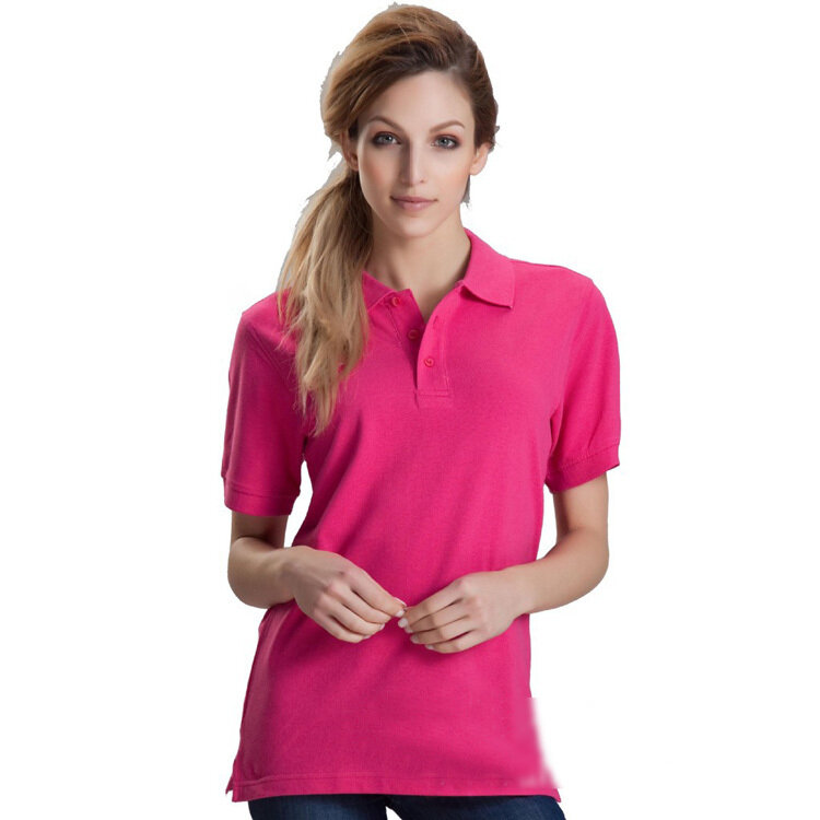 11 색 소프트 모달 캐주얼 폴로 셔츠 여성용 Camisetas Femininas 티셔츠 탑스 로고가 있는 맞춤형 서비스 지원