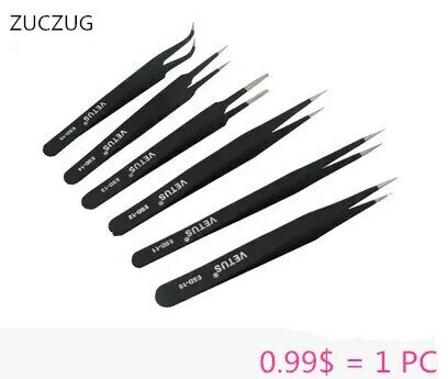 Zuczug vetus-10 de 1112131415 pinças antiestáticas avançadas pinças de aço inoxidável de precisão pinças de mão eletrônica