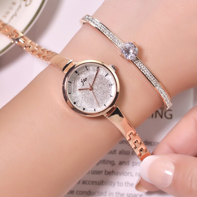 Vrouwen Armband Horloges 2021 Fashion Shining Dames Horloges Luxe Gouden Roestvrij Staal Vrouwelijke Quartz Horloge Zilveren Klok