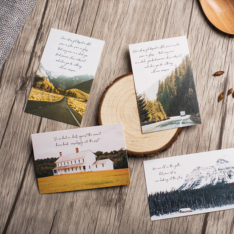 28 Sheets/Set Creative Liefde Tijd Lomo Postkaart/Wenskaart/Verjaardag Brief Envelop Gift Card