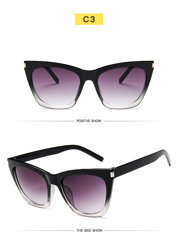 2019 moda śliczne Sexy Retro okulary kocie oko kobiety w stylu Vintage marka projektant Cateye okulary przeciwsłoneczne dla kobiet Ladies UV400
