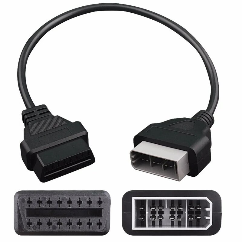 Адаптер для кабеля OBD2 для сетевого автомобиля, адаптер с 14 контактами на 16-контактный разъем OBDII Для Nissan 14 контактов, кабель ODB2