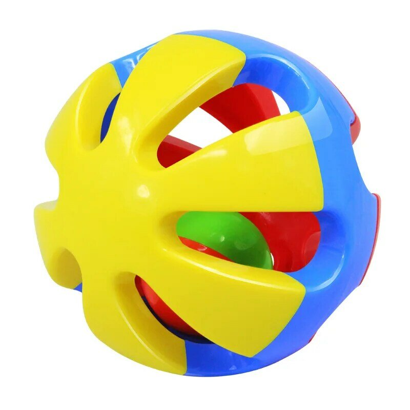 Sonajeros infantiles de bebé de 2 unids/set juguete de bebé musical de 0-1 año de edad, Bola de campana sonajero de plástico para bebé recién nacido