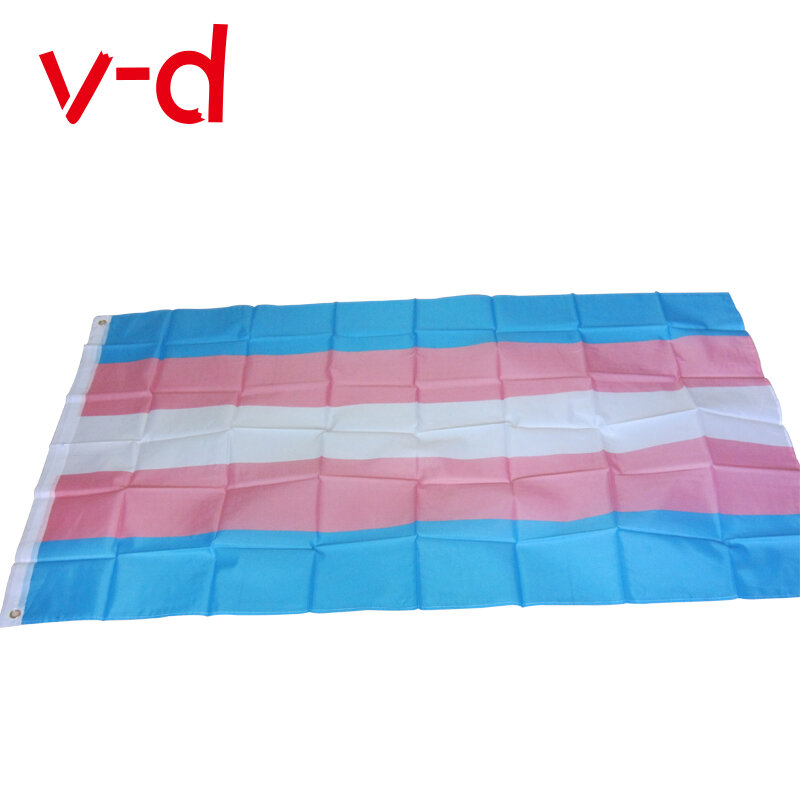 Xvggdg-banderas y banderines de arcoíris, bandera LGBT colorida de poliéster, Orgullo Gay lésbico, 90x150cm, nueva bandera transgénero