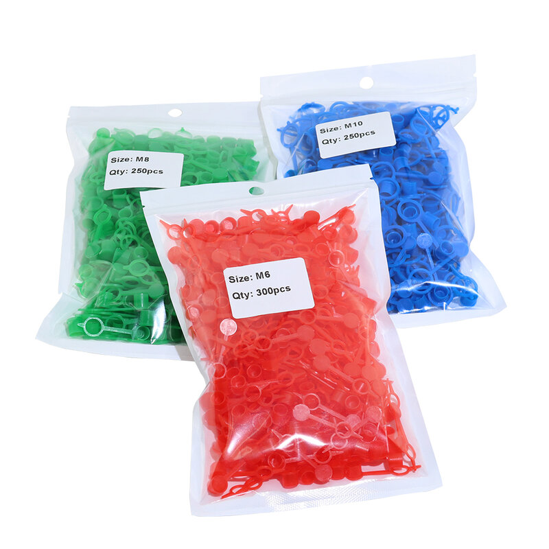 800Pcs Grease Fitting Caps RED Polyethylene Dust Caps for M6 M8 M10 Metric Thread Grease Zerk Nipple Fitting
