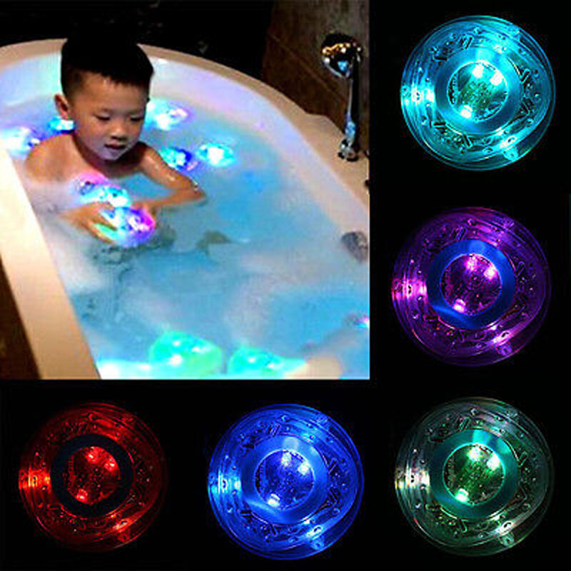 Декоративный светодиодный светильник для детской дискотеки, светильник для ванной, Яркая Цветная игрушка для вечеринки в ванной