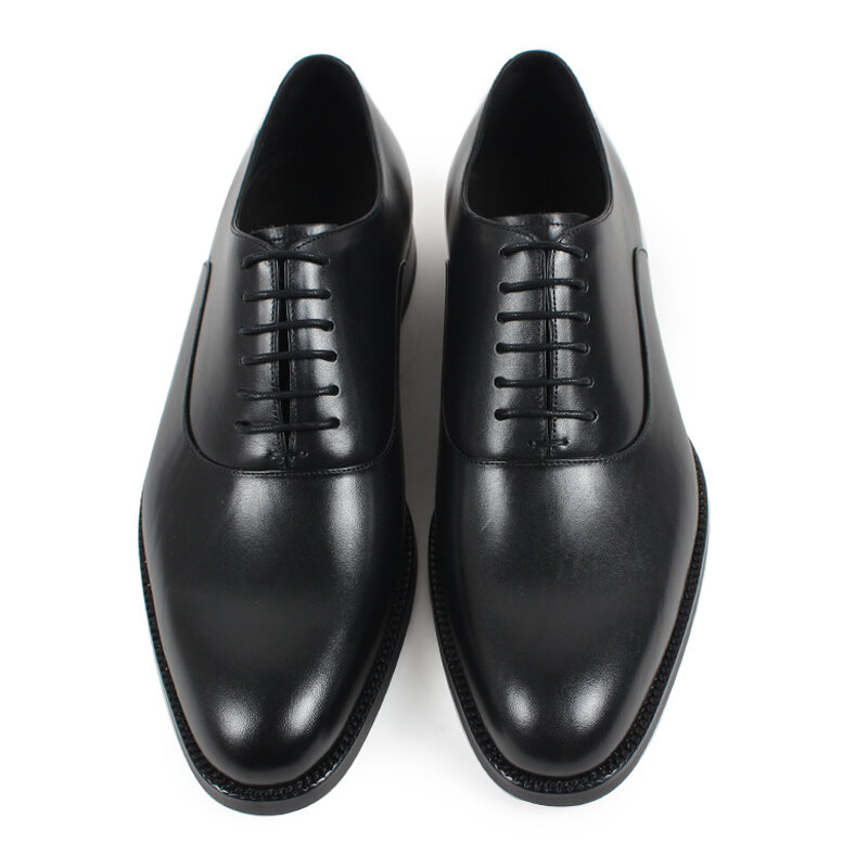 VIKEDUO fait à la main classique en cuir de vache véritable chaussures de haute qualité de luxe d'affaires bureau de mariage robe chaussure hommes Oxford chaussures