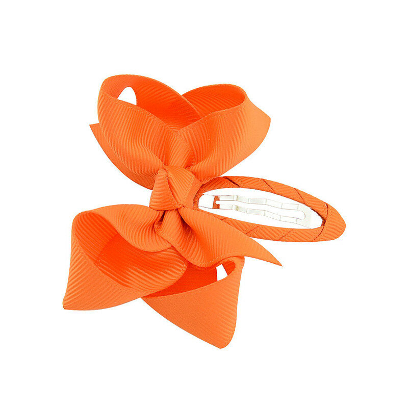 Windmill Bow Baby Hairpin Grosgrain Ribbon Wrapped Safety Girl Hair Clips Girls Hairclip Kids Pins Headwear Hair Accessories