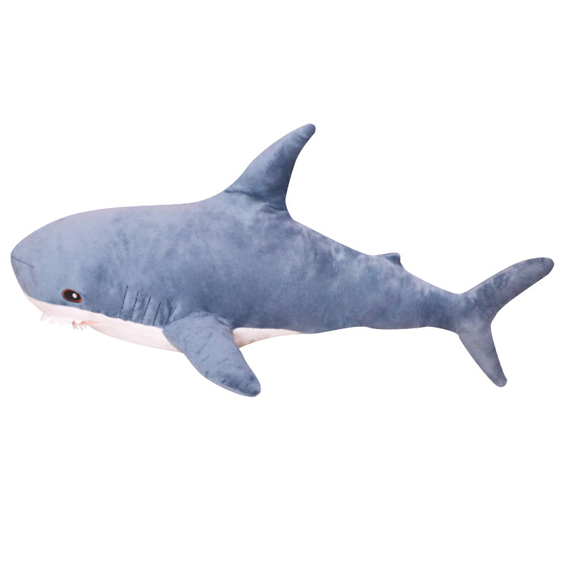 80/100 سنتيمتر كبيرة حجم مضحك لينة دغة القرش أفخم لعبة وسادة وسادة استرضاء هدية للأطفال