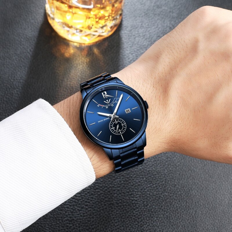 Relojes nibosi 2019 moda masculina relógio à prova dwaterproof água relógios de quartzo casual relógio de pulso masculino zegarek meskie relogio masculino
