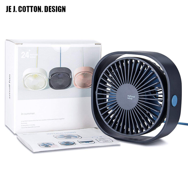 3 velocidade mini ventilador de mesa usb ventilador de refrigeração portátil pessoal com 360 rotação ângulo ajustável para o escritório doméstico viajar carro