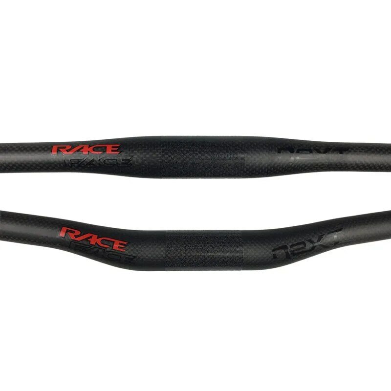 Cara de corrida próximo mountain bike 3k fibra de carbono completo plana horizontal guiador da bicicleta mtb peças 31.8*580-760mm preto