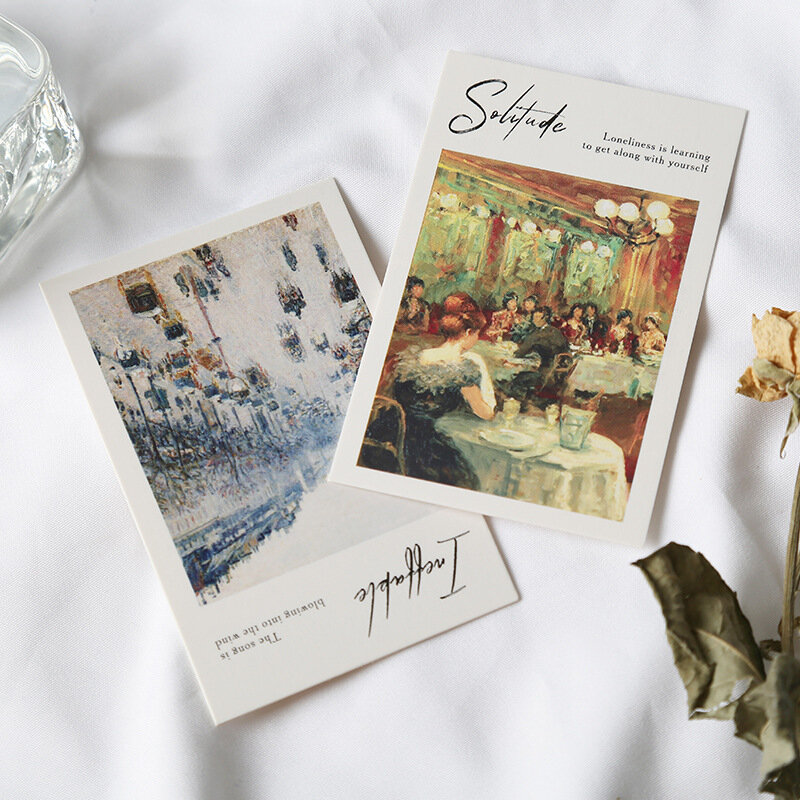 28 Sheets/Set Impression Gallery Series Lomo Card Mini Postcard Greeting Card Christmas Gifts