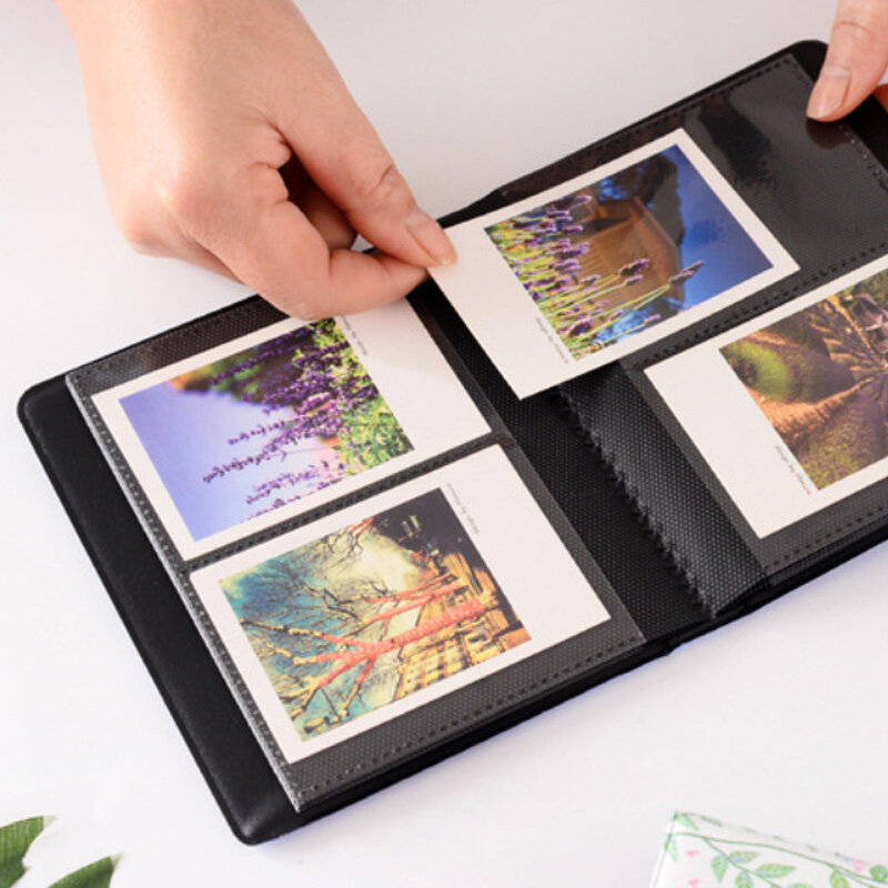 Retro 3 cali 64 kieszenie Album fotograficzny Mini natychmiastowy Album Album na zdjęcia Polaroid obraz etui do przechowywania Fuji Instax Mini 9/8 /70/7 s