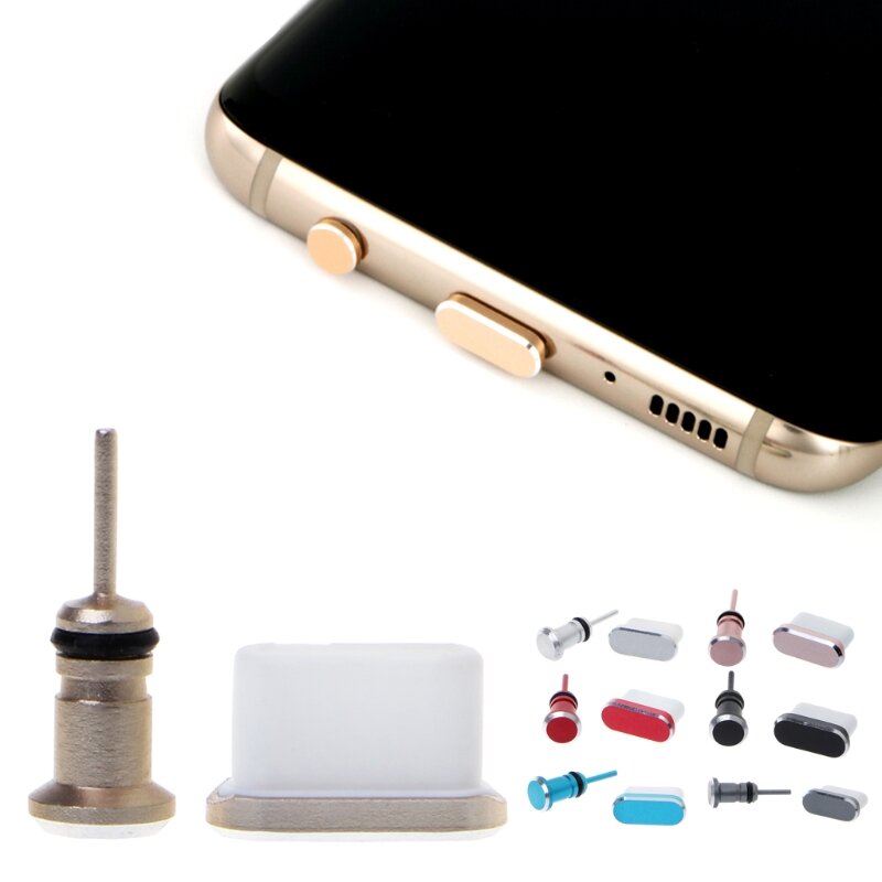 Anti poussière prise ensemble USB type-c Port 3.5mm écouteurs prise Jack pour Huawei P10