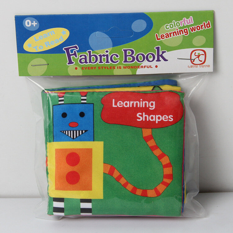 Libro de tela hecho a mano para bebés y niños pequeños, libros educativos de cuentos con dibujos animados, suave