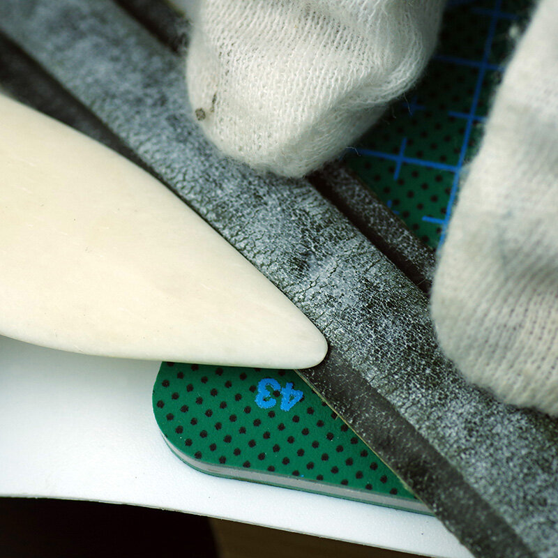 Carpeta de hueso Natural portátil, herramienta para marcar pliegues de papel, artesanías de cuero hechas a mano, 1 unidad
