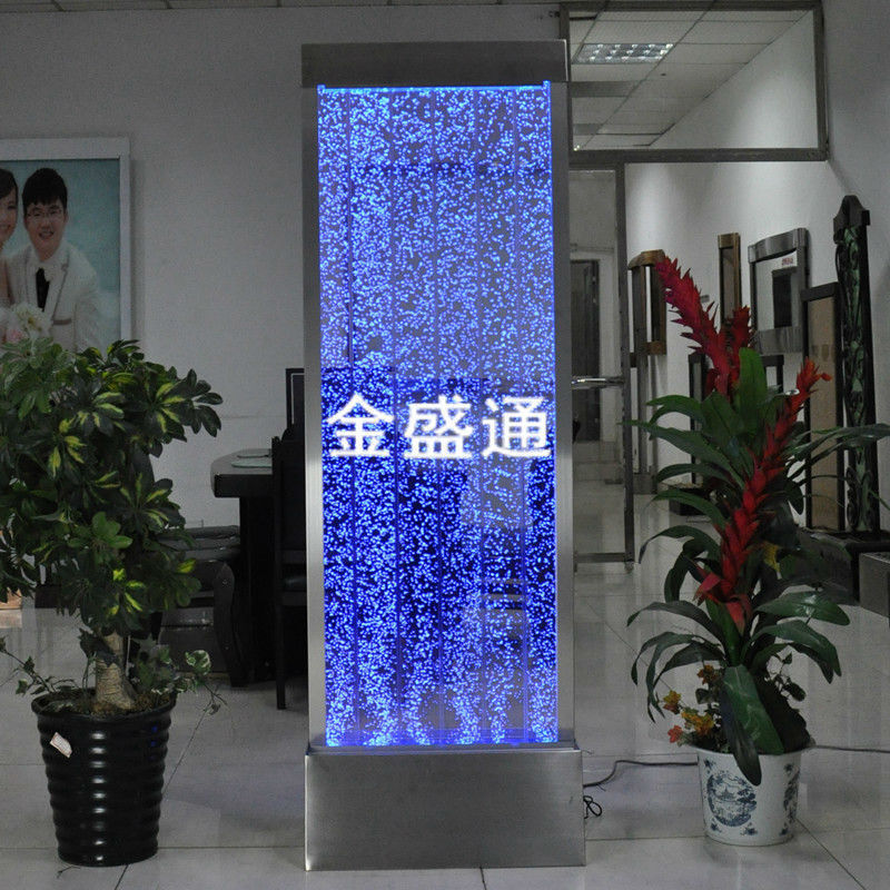 Lumière de vacances mur de bulles d'eau à LED, séparateur mural de panneau, écran à bulles d'eau, fontaine à bulles