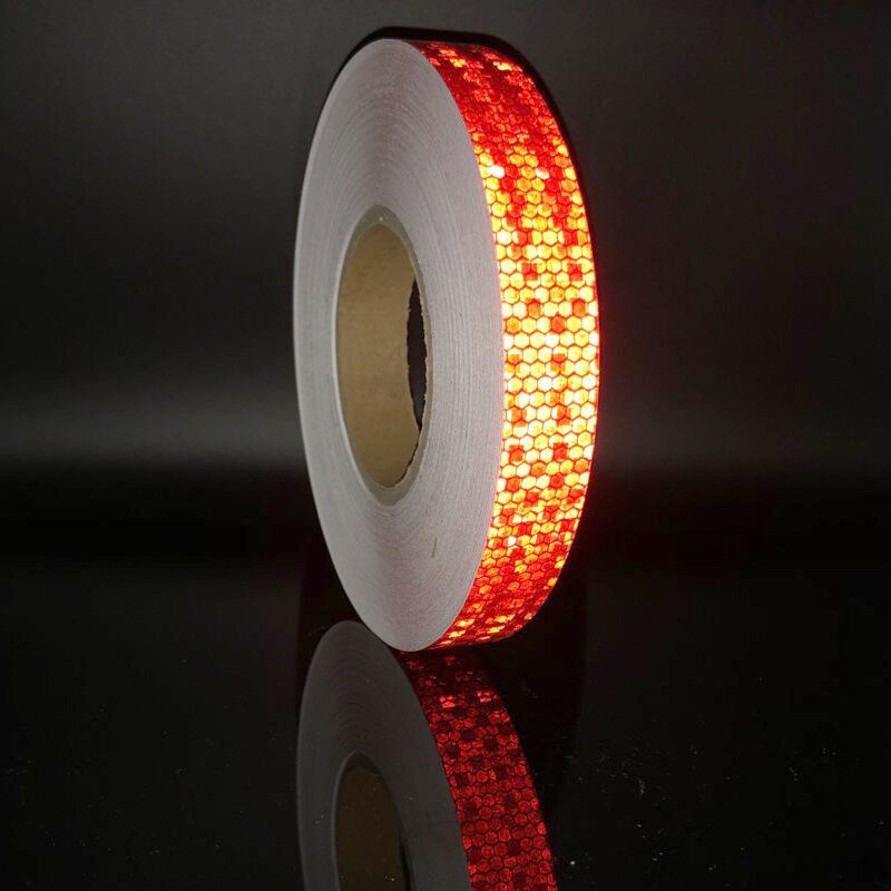 25mmx10m Reflective Bicycle Stickers Adhesive Tape for Bike Safety White Red Yellow Bike Stickers Bicycle Accessories