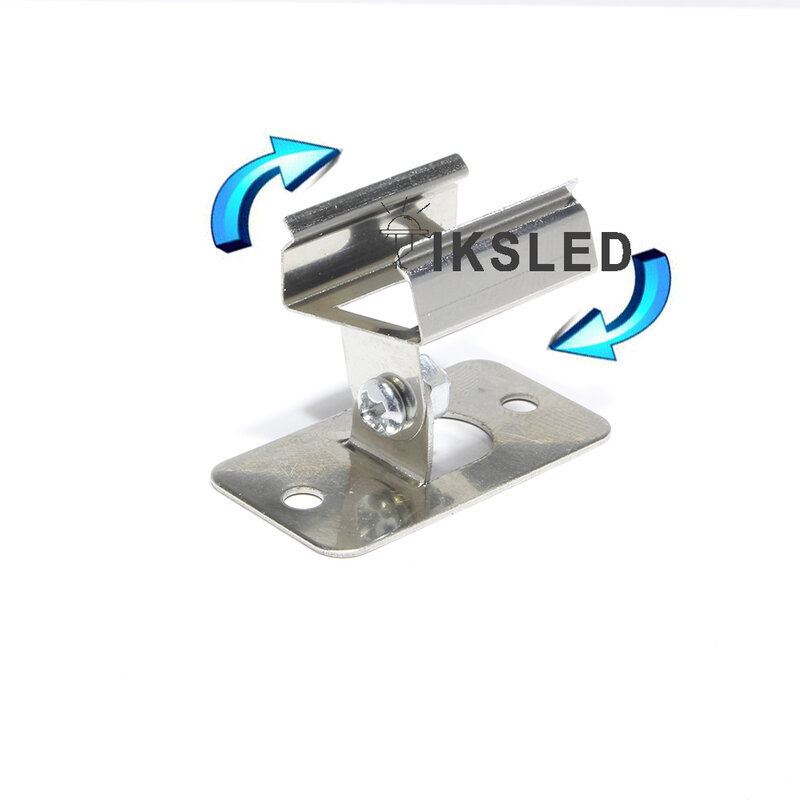 Led 스트립 용 회전 브래킷 회전 장착 브래킷 나사가있는 LED 스트립 라이트 용 고정 클립 고정 LED 스트립 용 마운트 클립