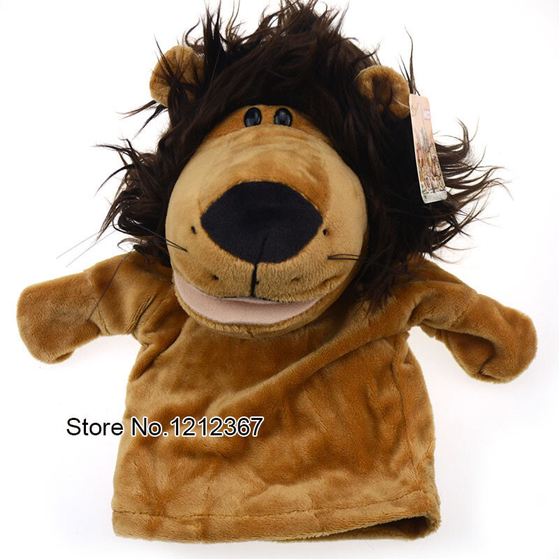 Cute cartoon forest animal doll Baby Plush Toy Hand Puppets Storytelling props Mouth can move 18 style to choose Funny toys