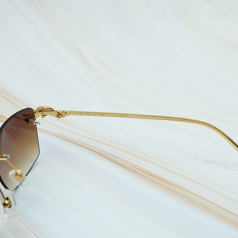 Luksusowe okulary przeciwsłoneczne Carter carterdilian Style Limited okulary przeciwsłoneczne wdzięczne okulary męskie wykwintne metalowe złote imprezowe okulary przeciwsłoneczne dla kobiet