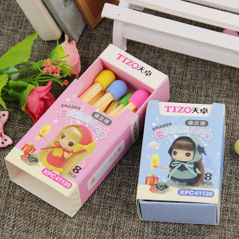 8 Teile/paket Spiele Radiergummi Gummi für Bleistift Nette Schreibwaren Neuheit Radiergummis Schüler Lernen Büro Liefert