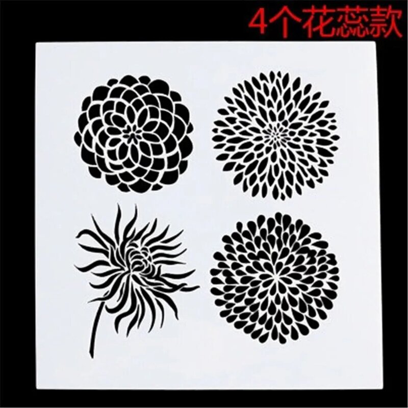 Sunflower mold shield DIY cake scrapbook stencils hollow Embellishments printing lace ruler Valentine's Day