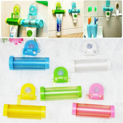 Exprimidor de pasta de dientes, dispensador de pasta dental, tubo con ventosa colgante, distribuidor de dentífrico, 1 unidad