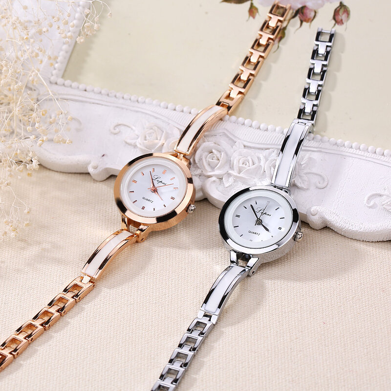 Lvpai-Reloj de pulsera Vintage de acero inoxidable para mujer, accesorio de lujo, pequeño, dorado, regalos, Q, 2019