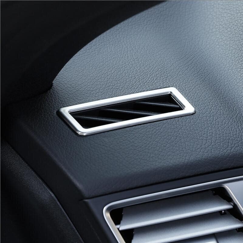 Estilo do carro interior painel de ar condicionado ventilação capa quadro guarnição tira adesivo para mercedes benz classe e coupe w207 c207