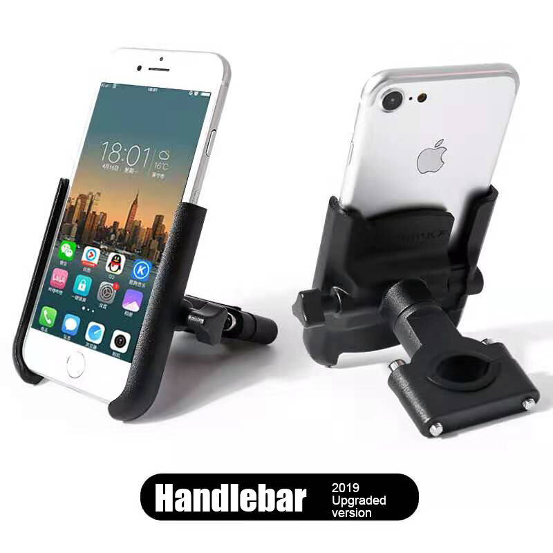 360 Degree Aluminum Alloy Cycling Stand Bracket Adjustable Bike Bicycle Handlebar Mount Motorcycle Rear View Mirror Phone Holder