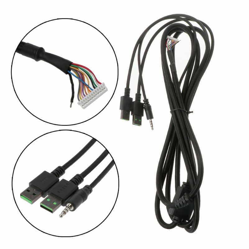 Прочная нейлоновая плетеная линия USB механическая клавиатура кабель Замена провода для Razer BlackWidow Chroma V2 механическая клавиатура