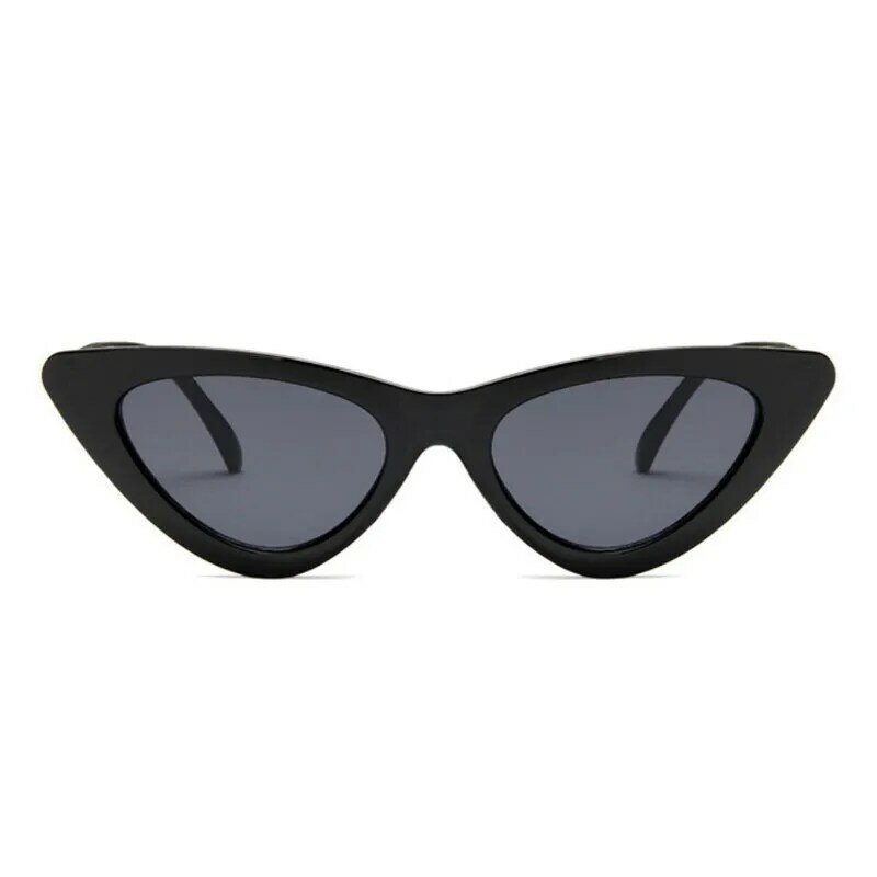Gafas de sol de estilo Retro para mujer, anteojos de sol femeninos con diseño de marca, de ojo de gato, color blanco y negro, con UV400