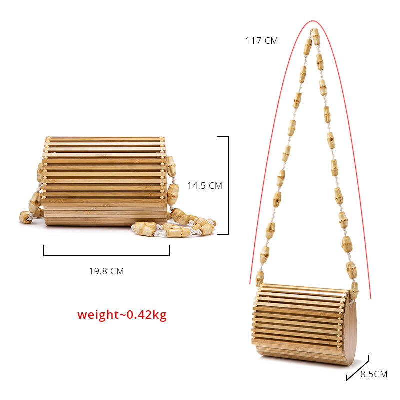 LOVEVOOK-sac à bandoulière en bambou de bonne qualité, sac à épaule en bois bohémien, mode été, sac à rabat de plage pour dames, 2020