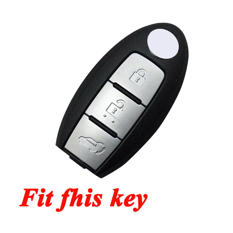 Silicone car key cover case for Nissan qashqai skyline Juke Alissa x-trail keyless 3 button Remote Rubber Protected shell