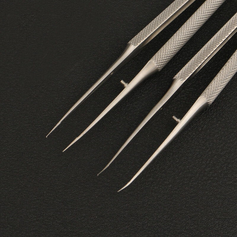 ODancing-Instruments chirurgicaux orthopédiques microchirurgicaux, plate-forme droite en bois, sans crochet, pince à épiler fine