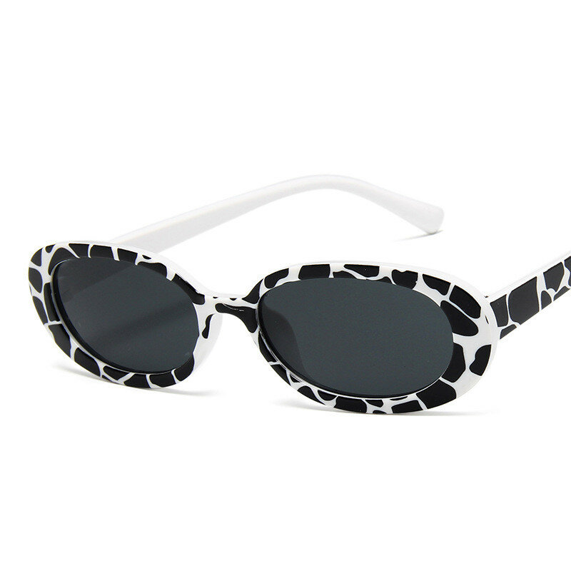 Óculos de sol feminino uv400, óculos escuro pequeno oval fashion verão sexy capas de sol