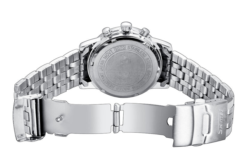 ¡Novedad de 2019! reloj deportivo de marca a la moda de acero inoxidable para hombre, reloj informal de cuarzo resistente al agua, reloj Masculino