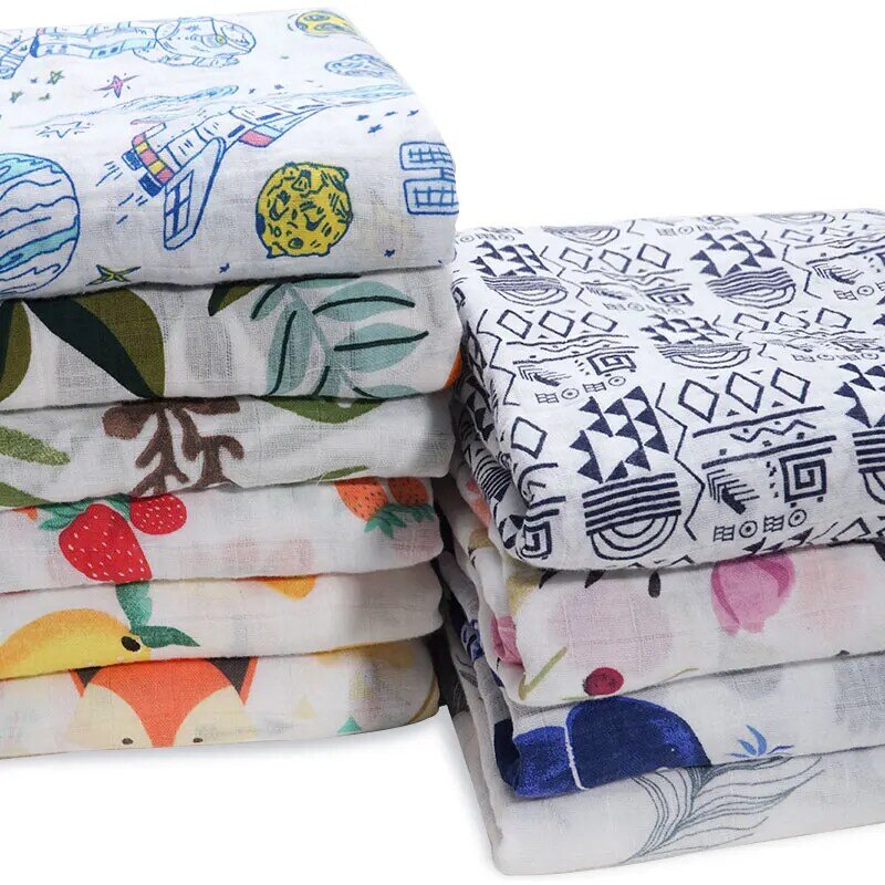 NEW Cotton Supersoft Muslin Diapers Receiving Baby blanket Bath Towel Swaddle Wrap Baby Bed Accessories Baby Blankets Newborn
