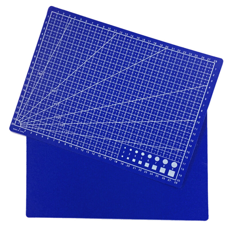 A4 Grid Cutting Mat Double-Sided Self Healing Cutting Potong Plat Kardus PVC Manual DIY Patchwork Cutting Pad 30*22Cm