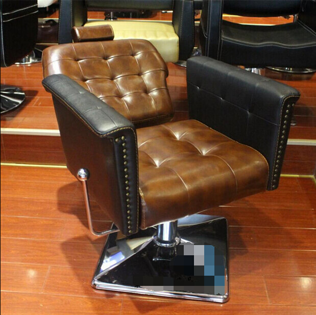 Silla de peluquería europea para salón de belleza, sillón de corte de pelo, restauración de formas antiguas