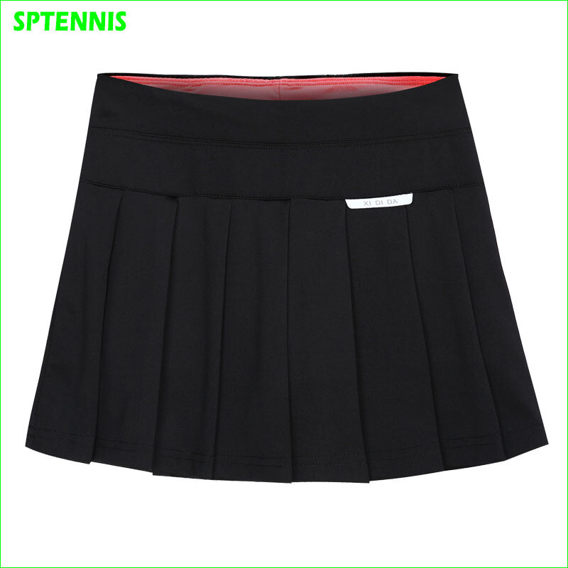 2019 New Professional Tennis Skirt With Ball Pocket Quick Drying Yoga Skorts Woman Fitness Shorts  Anti Exposure