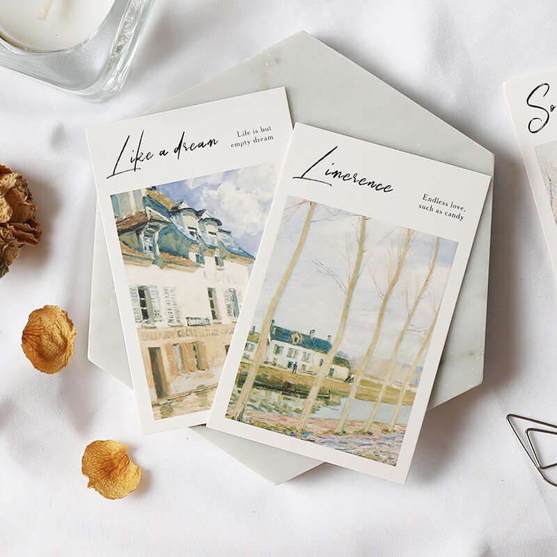 28 fogli/set impronta galleria serie Lomo Card Mini cartolina biglietto d'auguri regali di natale