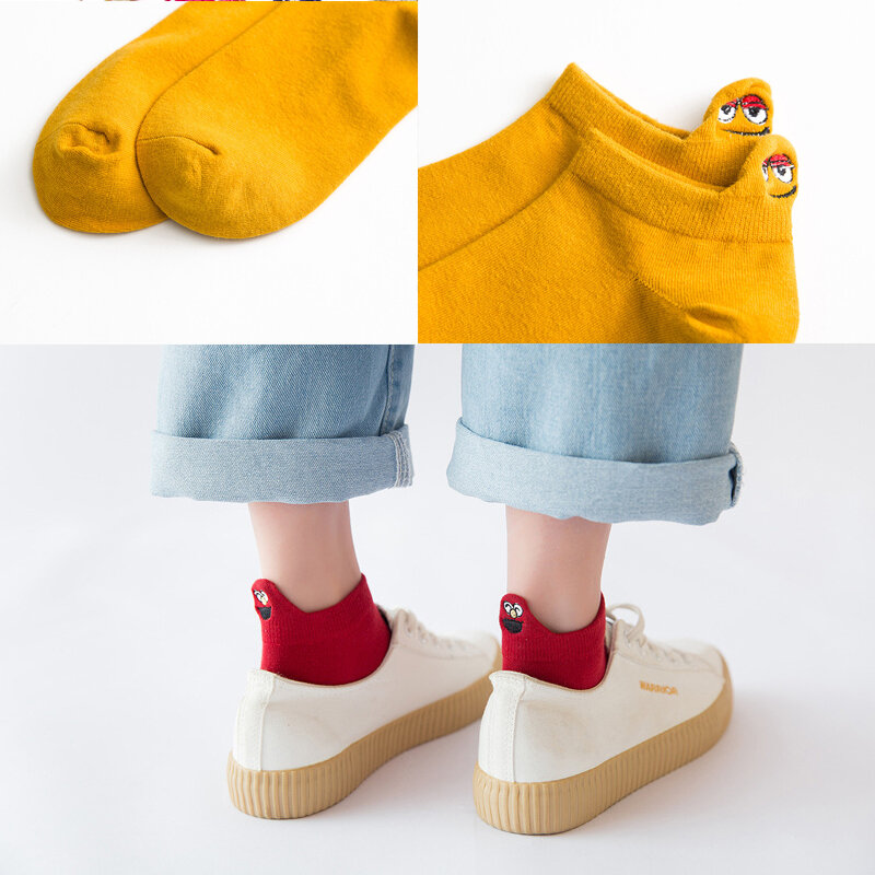 Новые короткие носки женские японские имитация стандартная ткань женские носки хлопковые женские носки дикие женские короткие носки