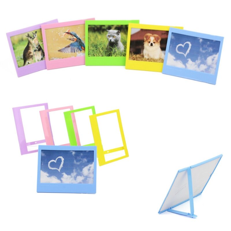 5 in 1 Accessories Set Transparent Protective Case Photo Frame Stickers Wall hanging frames for 5-Inch Film Wide 300 W300