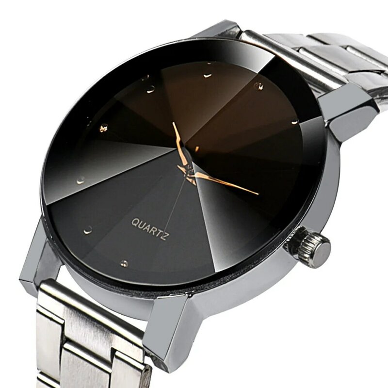 럭셔리 브랜드 스테인레스 스틸 쿼츠 시계, 남성 여성 패션 팔찌 손목 시계, 손목 시계, 여성 시계